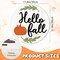 Hello Fall Decorations for Home - Fall Door Sign Pumpkin Wreath Hanger Decor Wall Door Decor for Indoor Outdoor Front Door Porch Farmhouse Turkey Wall Decorations